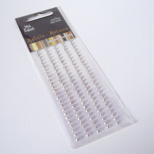 Samolepící perličky SILVER 3 mm — foto 1