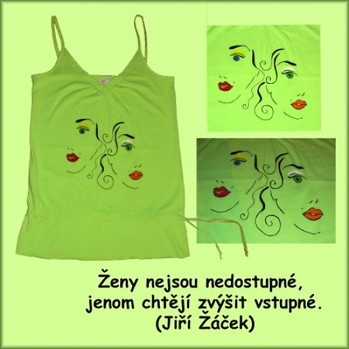 Limetkový top "Dvě sestry" — foto 1