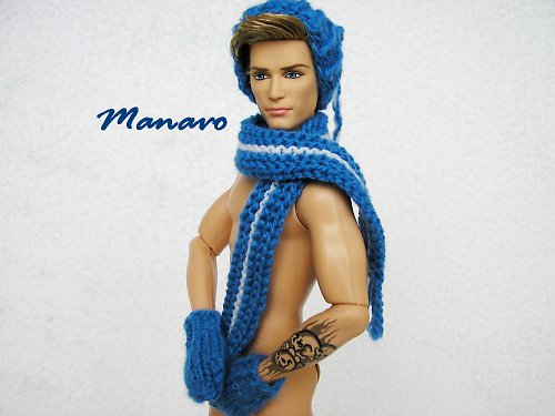 Modro-bílá zimní souprava pro Kena — foto 1