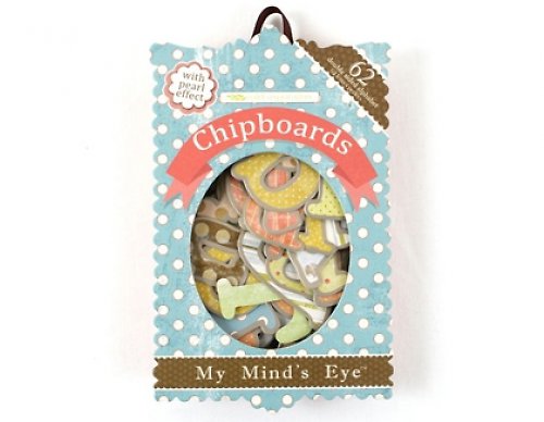 My Mind´s Eye - CHIPBOARD ALPHABET 62 ks — foto 1