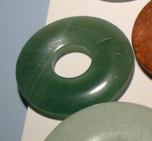 Kamenný donut 6 - zelený — foto 1
