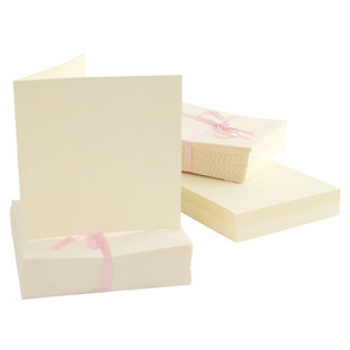 25 ks přání s obálkou SQUARE - CREAM — foto 1