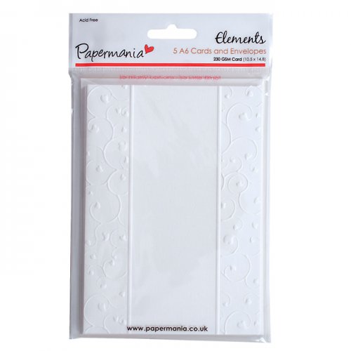 Cards and Envelopes - Embossed Swirls-scrapbook — foto 1