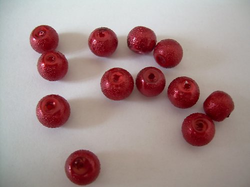 Voskované perly vroubkované Ø 8mm - 10 ks — foto 1