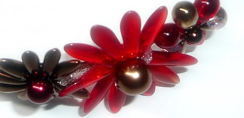 Čelenka " Autumn dahlia " — foto 1