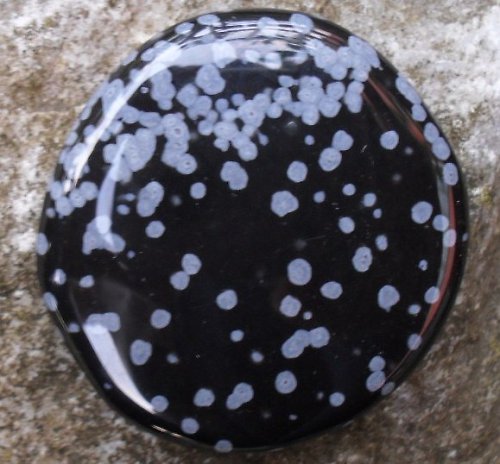 Obsidián vločkový 45x43mm — foto 1