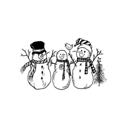 Razítko - SNOWMEN TRIO — foto 1