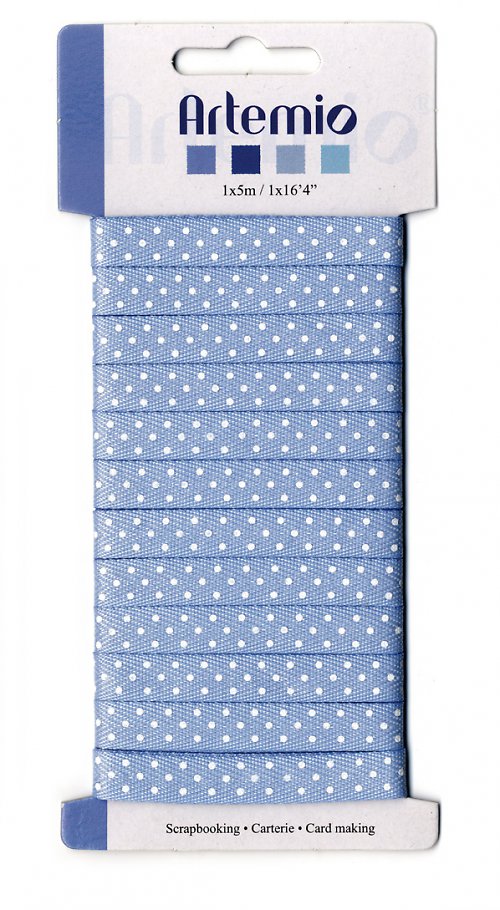 Stuha - BLUE Polka Dot 5m — foto 1