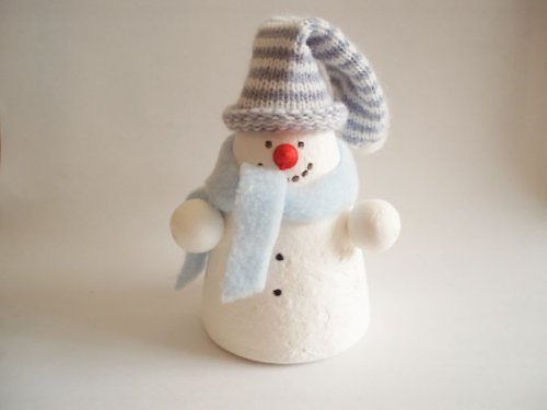 Figurka sněhulák kužel 18 cm — foto 1