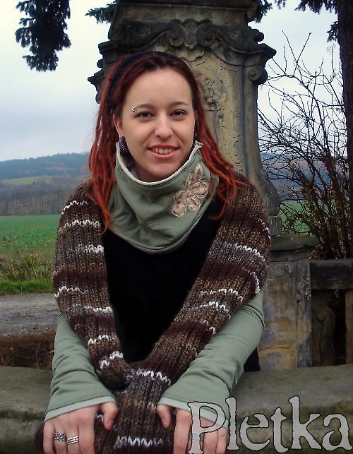 Šál v odstínech hnědé — foto 1