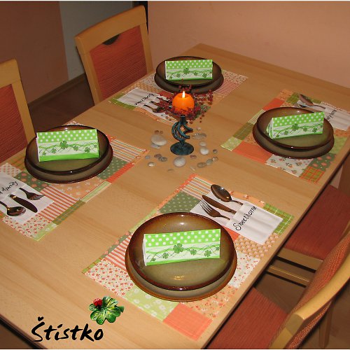 Prostírání s kapsami - Sweet home — foto 1