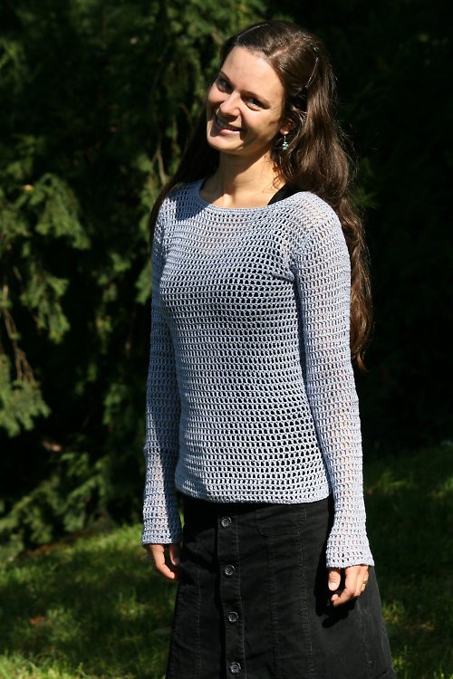 Háčkovaný svetřík — foto 1