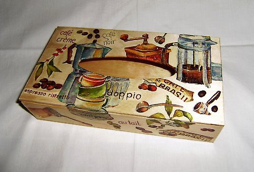 Krabička na kapesníky CAFÉ NOIR — foto 1