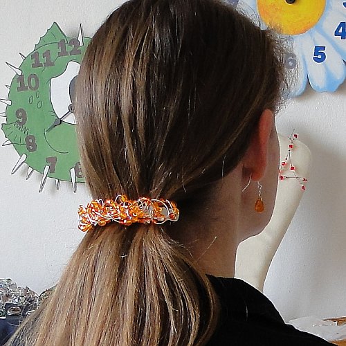 Hadí spona "Exclusive" - oranžová — foto 1