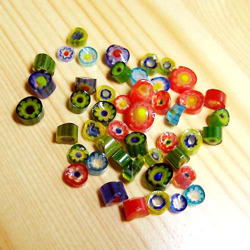 Benátské millefiori COE85 - 10ks