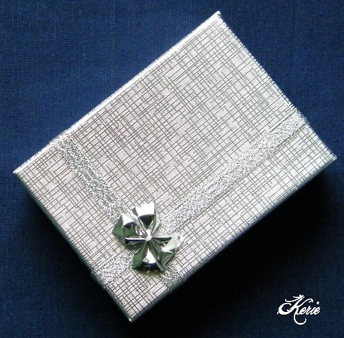 Dárková krabička 70 x95mm stříbrná — foto 1