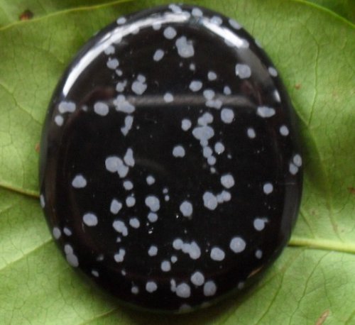 Obsidián vločkový 41x35mm — foto 1