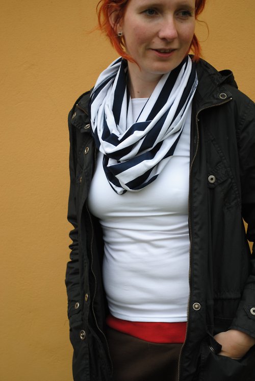 Námořnická šála široký pruh — foto 1