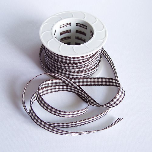 Stuha - BROWN Gingham — foto 1