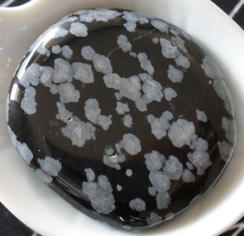 Obsidián vločkový 44x42mm — foto 1