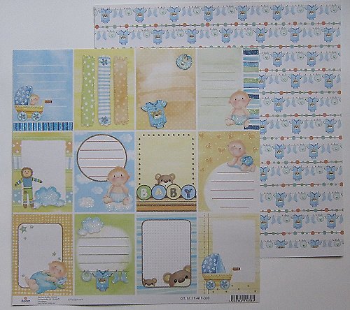 Scrapbooková čtvrtka - klučičí cedulky — foto 1