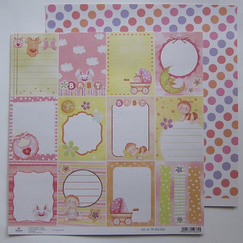 Scrapbooková čtvrtka - holčičí cedulky — foto 1