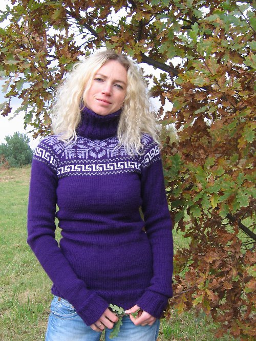Pletený svetr — foto 1
