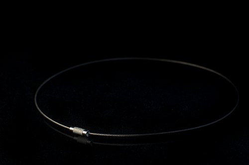 Obruč - náhrdelník stříbrný H002 — foto 1