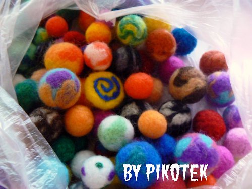 Plstěné kuličky — foto 1
