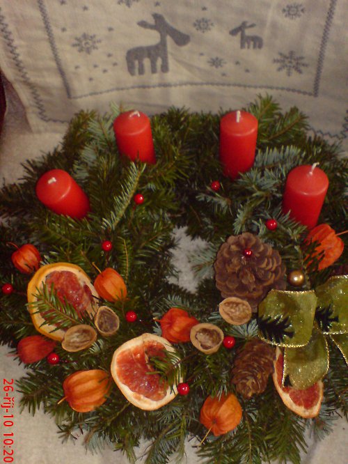 ADVENTNÍ VĚNEC - přírodní — foto 1