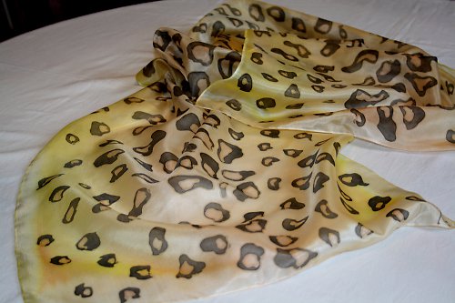 Hedvábný šál - GEPARD — foto 1