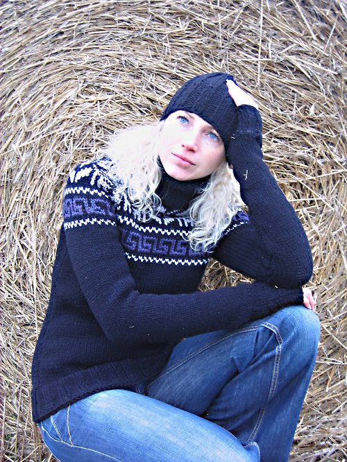 Pletený svetr — foto 1