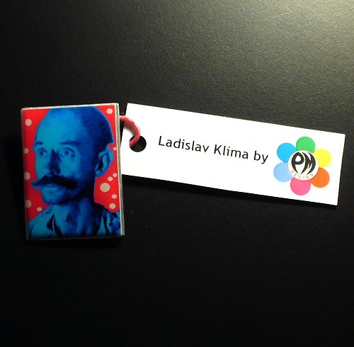 Ladislav Klíma popartový na červeném — foto 1