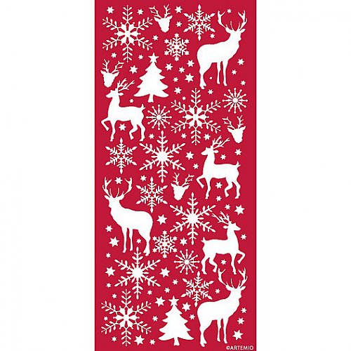 Samolepky kontury - CHRISTMAS White — foto 1