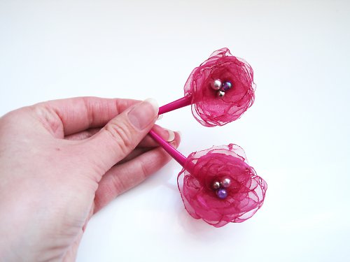 Fuchsiové sponečky — foto 1