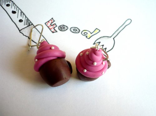 Cupcake náušnice — foto 1