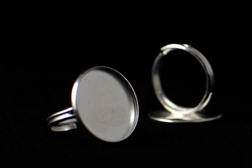 Lůžko prsten - stříbrné (1,8cm) L007 — foto 1