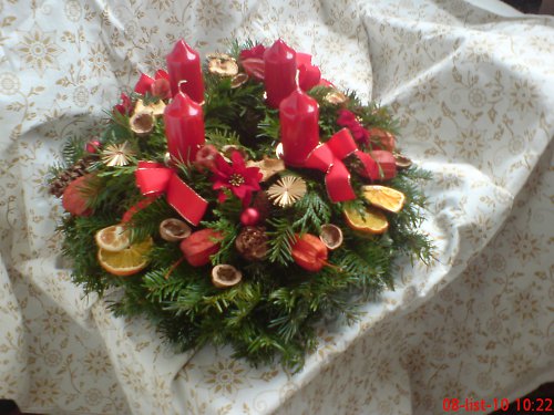 ADVENTNÍ VĚNEC - patrový, bohatý — foto 1