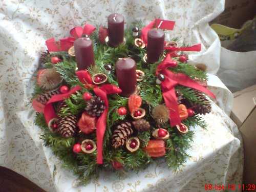 ADVENTNÍ VĚNEC - patrový, bohatý — foto 1