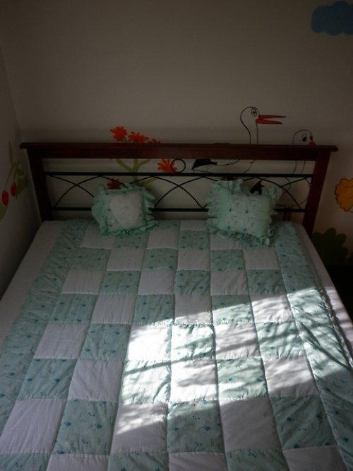 Deka+2 polštářky patchwork-jen tak — foto 1