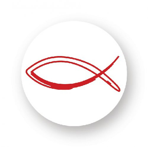 Placka rybka - červená