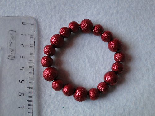 Červená sada - náramek + náušnice — foto 1