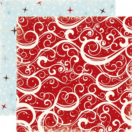 Čtvrtka Red Swirls - Winter Time — foto 1
