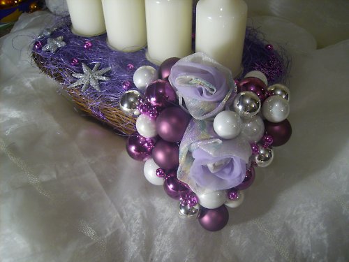 Adventní svícen-lila — foto 1
