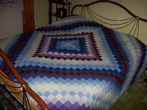 BLUE WAVE maxi patchwork přehoz SLEVA!!! — foto 1