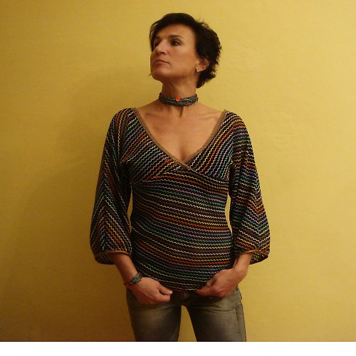 Blůza barevná romantika — foto 1