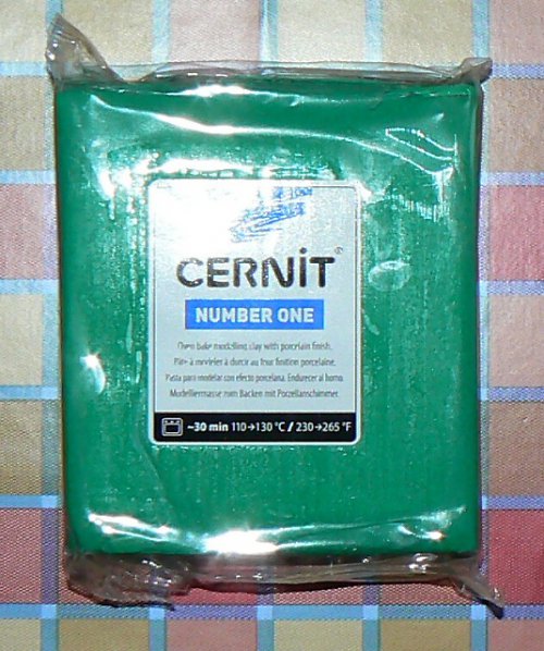 Cernit Number one 250g- 600 zelená — foto 1