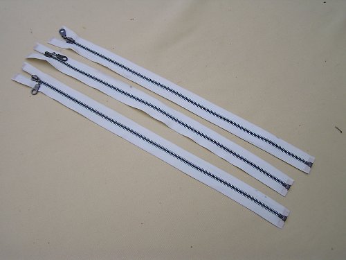 Zip 45 cm kovový /mosaz/ světle žlutá — foto 1