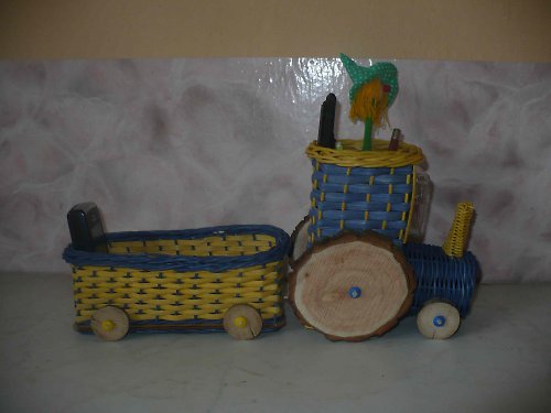 Traktor Tužkáček žluto-modrý — foto 1