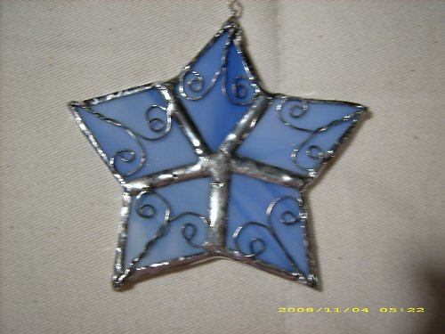 Vánoční hvězdička - vitráž, tiffany! — foto 1